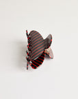 Claw Clip in Striped Cherry